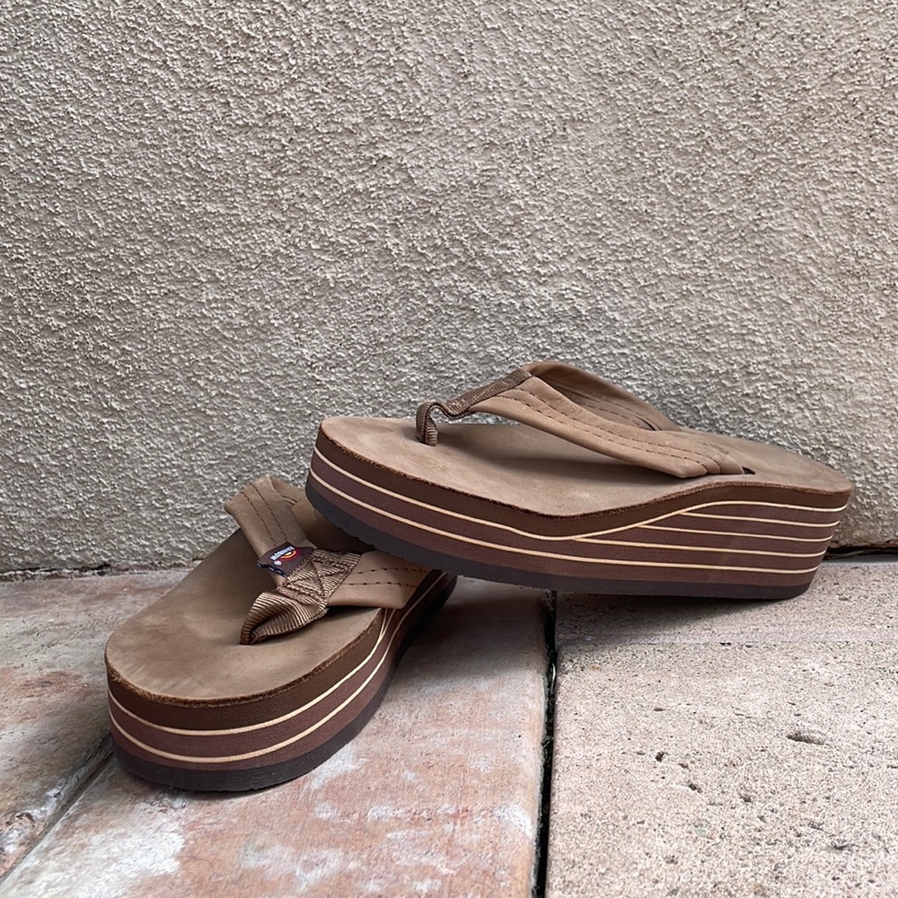 Platform Rainbow Sandals